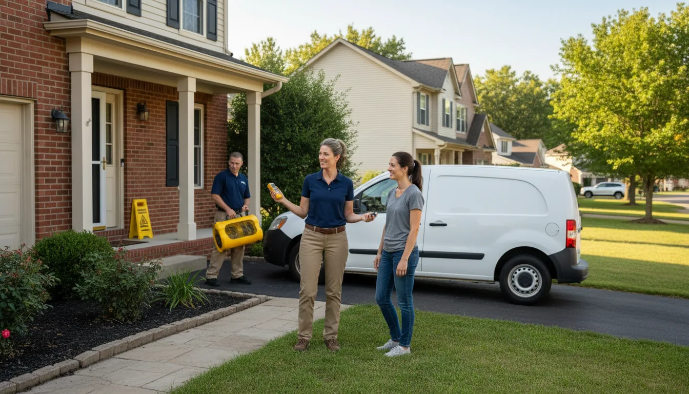 Water restoration image for Dehumidification And Cleanup Services in Okaton, SD